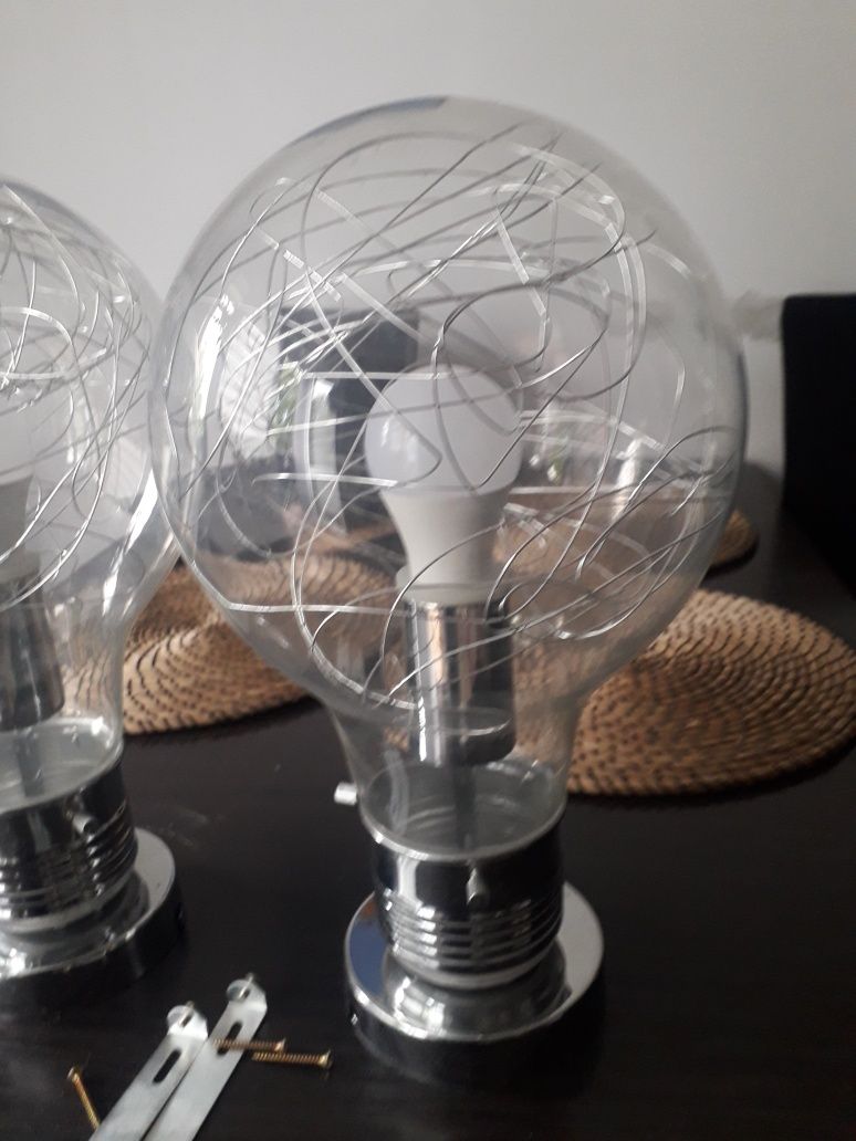 2x Lampa WOFI żarówka 21x37 cm bdb Obi