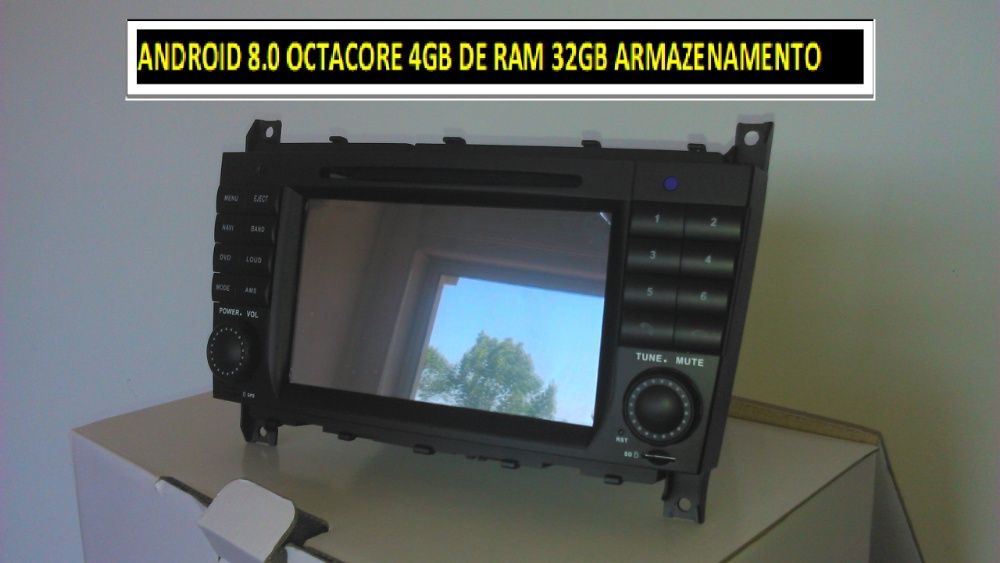 Auto-rádio 2 din android 13 64GB Mercedes CLK Clas W209 de 2005 a 211