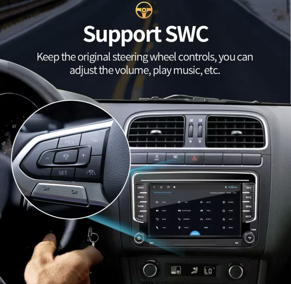 Автомагнітола Android Volkswagen Skoda Seat 2/32 CarPlay/Android Auto