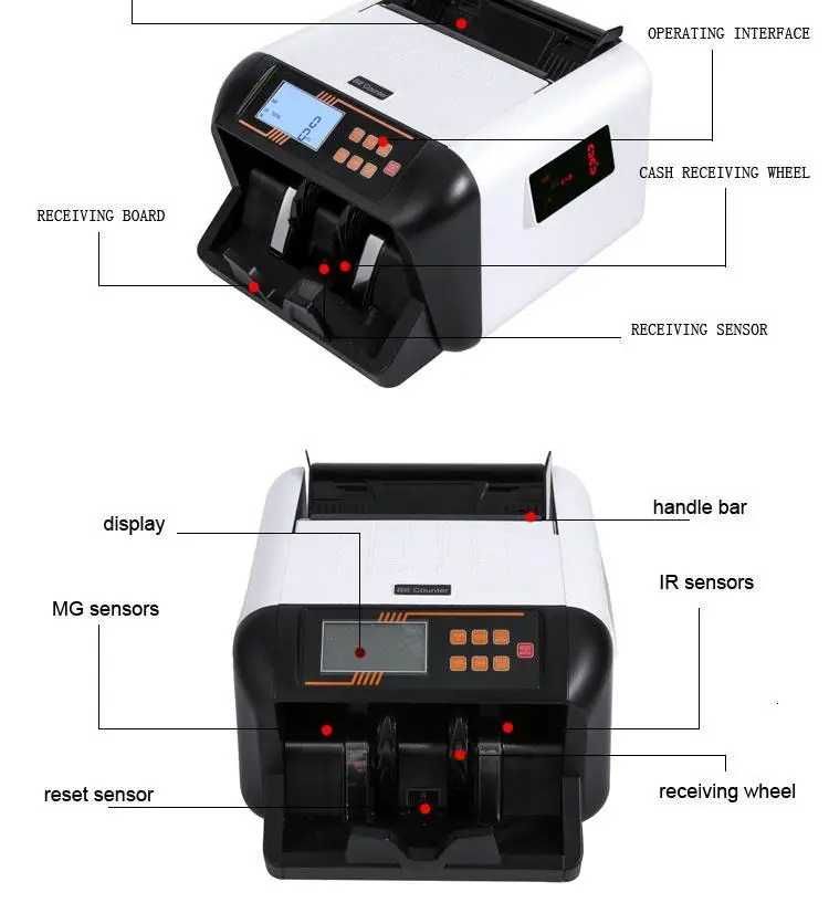 Машинка для рахунку грошей c детектором Bill Counter UV 555 MG