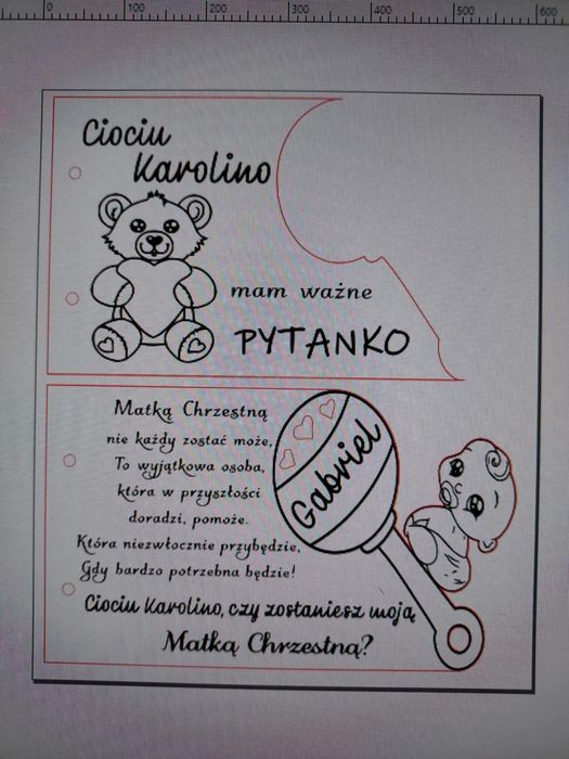 Zaproszenie na chrzest Święty