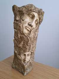 Unikalny wysoki rzeźbiony wazon  wys. 39