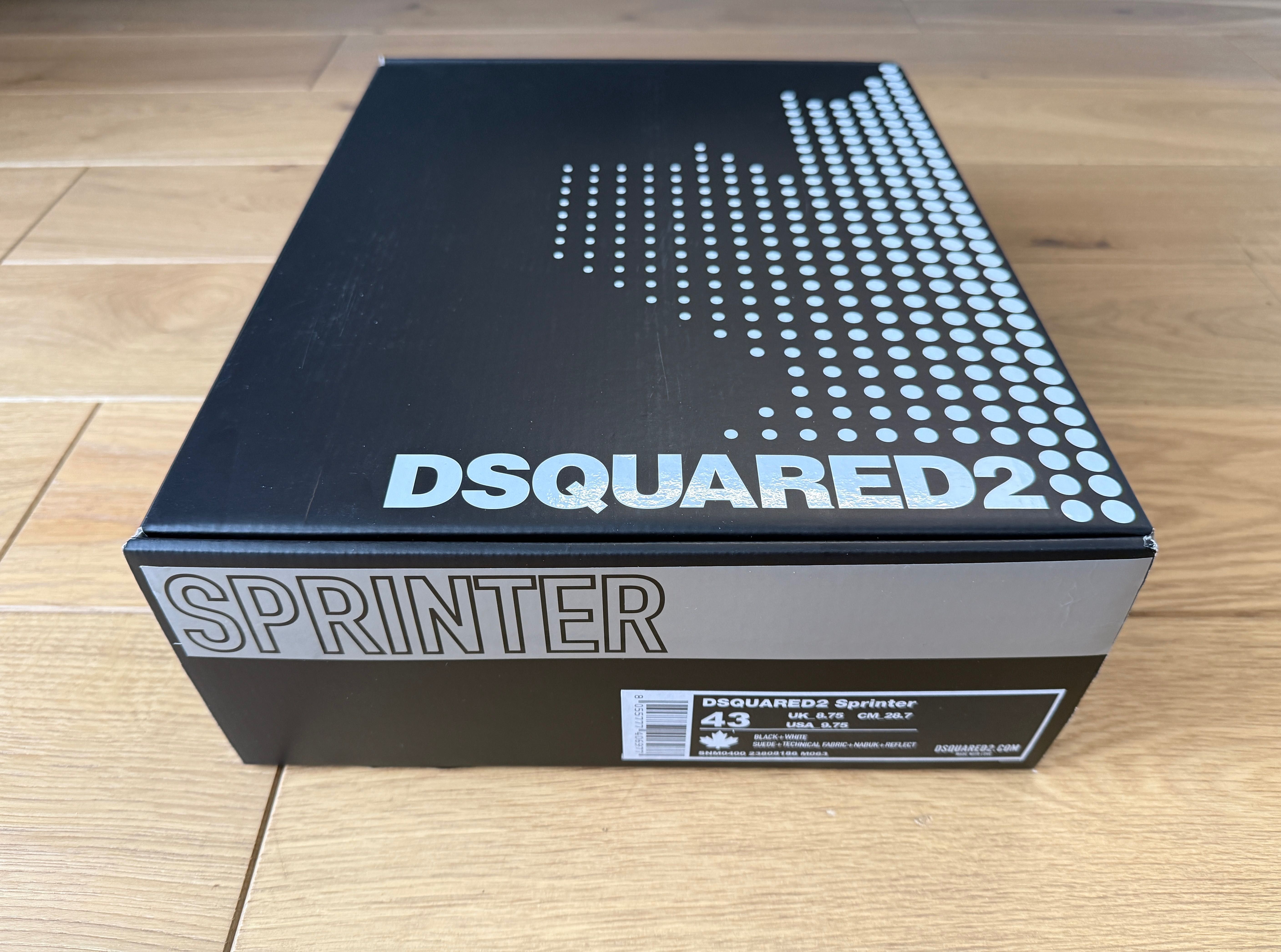 Dsquared2 Męskie Buty Sprinter Czarne 43