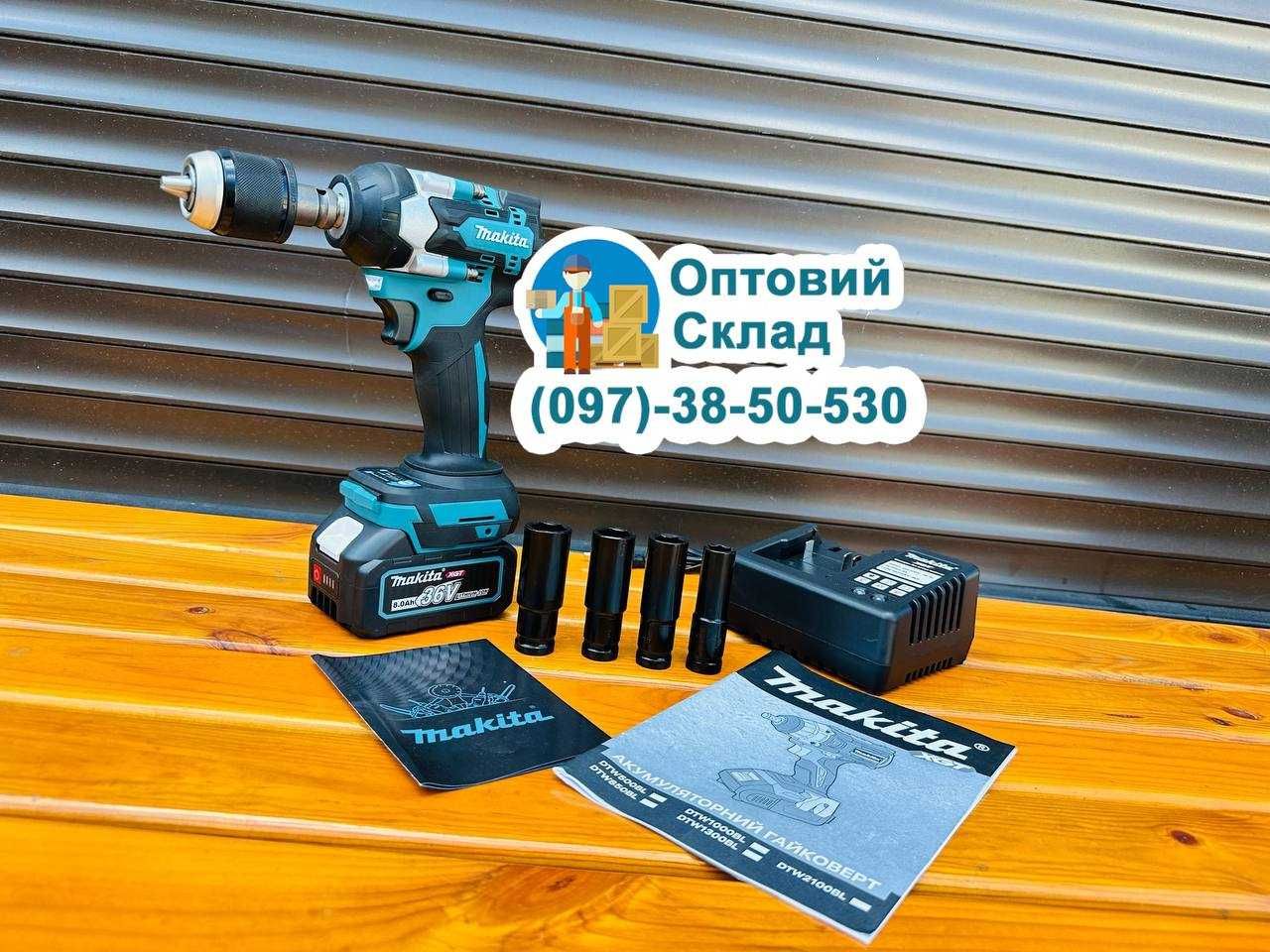 Набір на Акумуляторі 2/1 Makita Гайкокрут DTW500BL + Балгарка DGA504BL