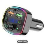 Transmiser FM MultiColor USB, USB-C woltomierz itd