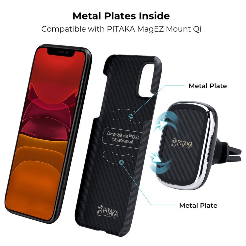 Чехол Pitaka MagEZ Case для Apple iPhone 11 Black/Grey