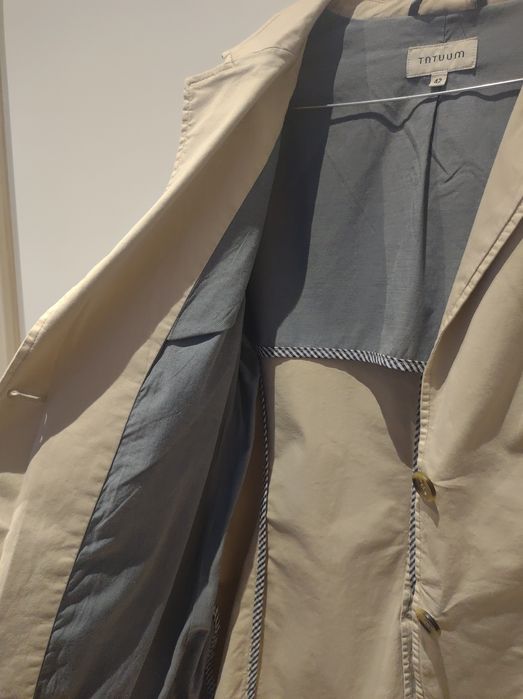 Tatuum damska beżowa/ kremowa marynarka żakiet rozmiar 42 XL 98% baweł
