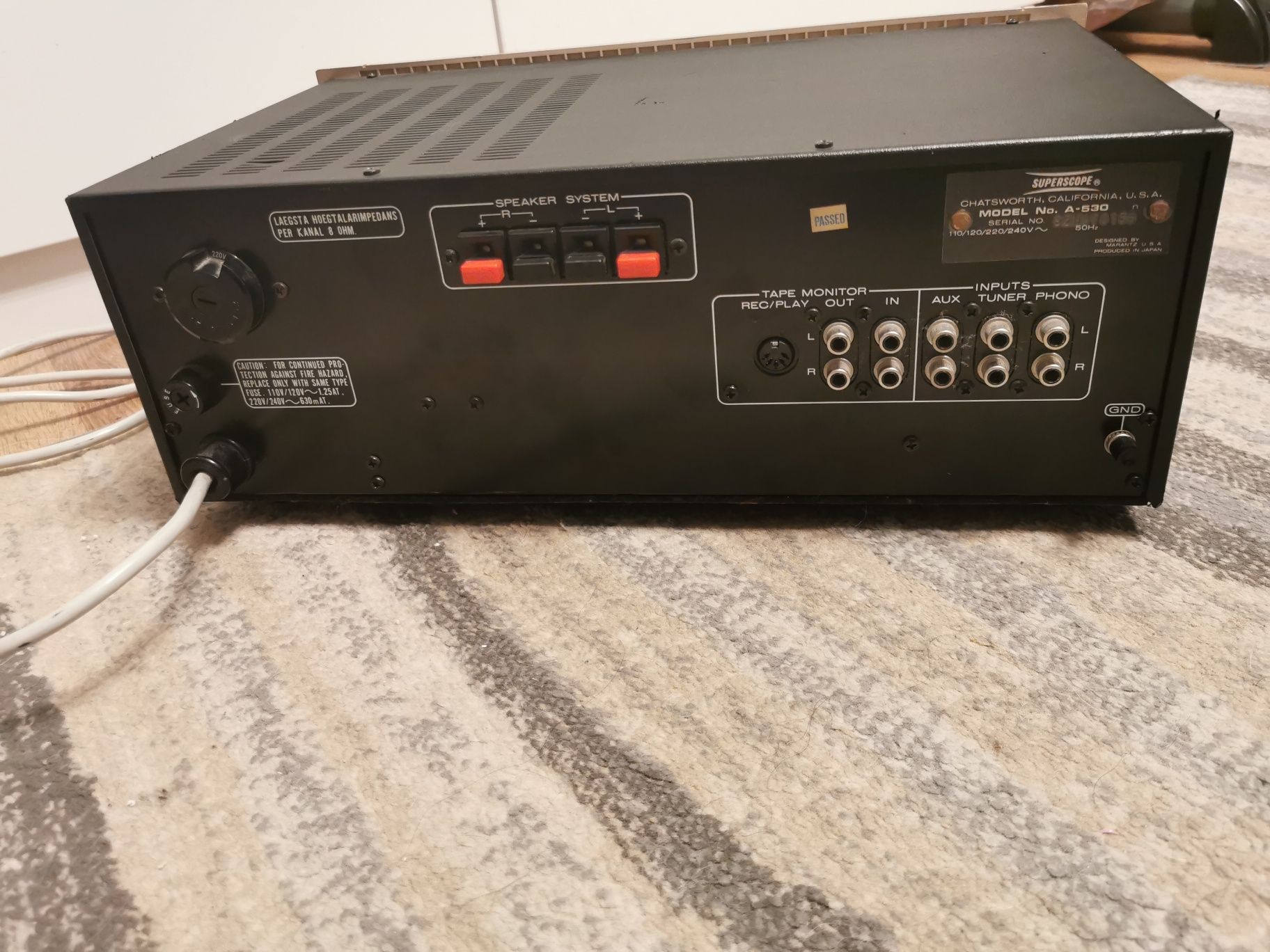 wzmacniacz japońskiej firmy Marantz Superscope A-530