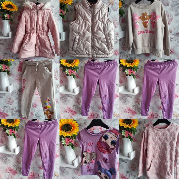 Paka ubrań dziewczynka 116/122/128