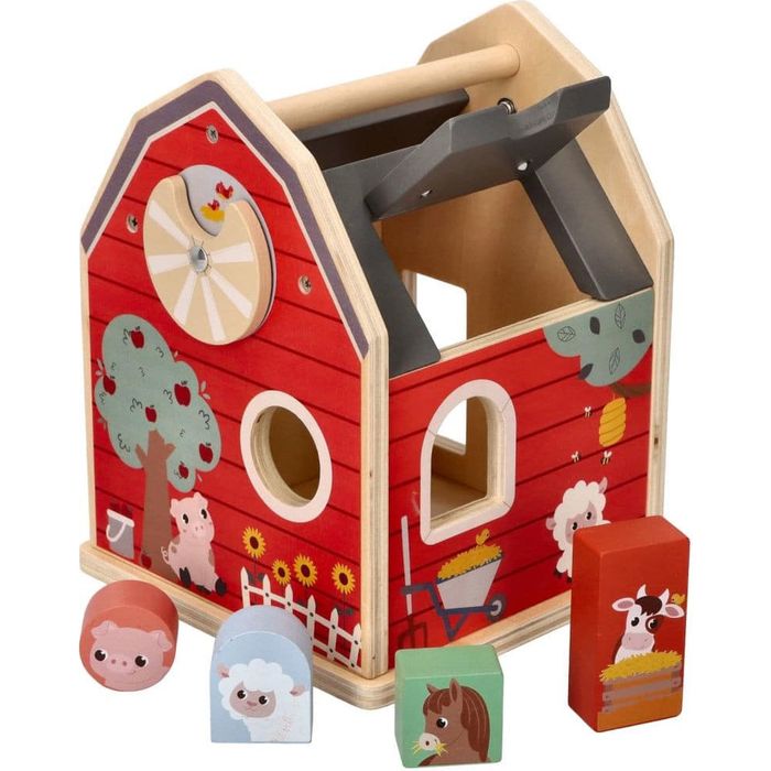 Drewniany Sorter Z Klockami - Farma