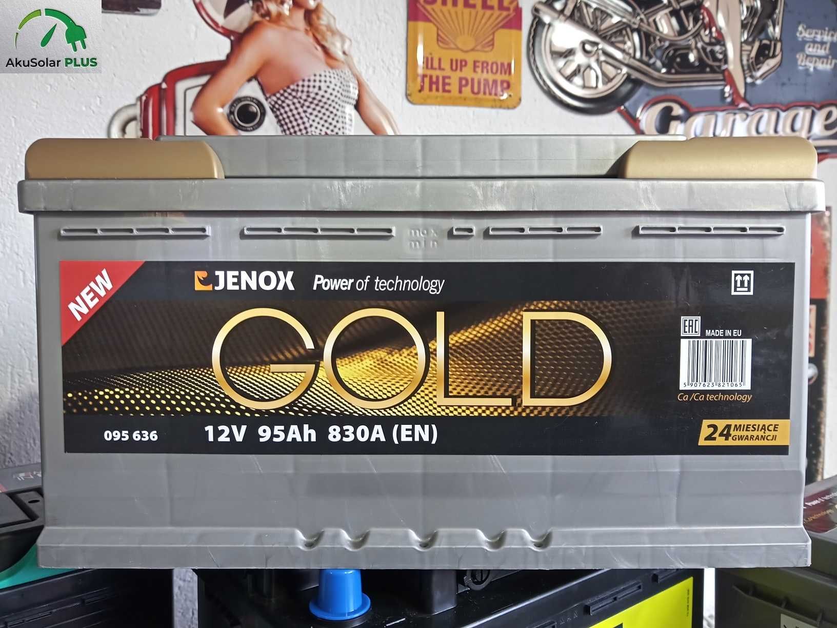 Akumulator Jenox Gold 95Ah 830A P+