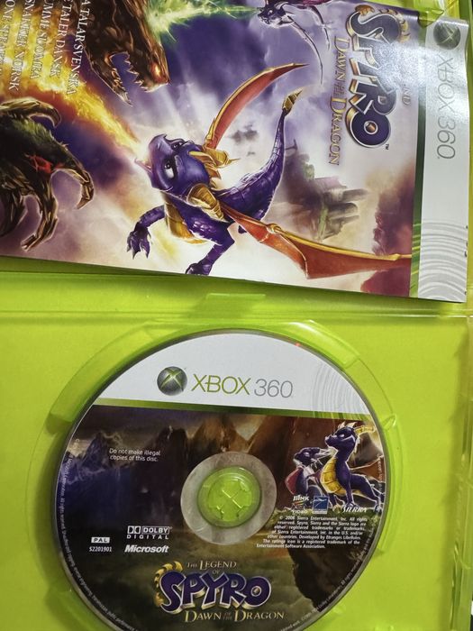 Диск гра игра the Legend of Spyro Drawn of the Dragon Xbox 360