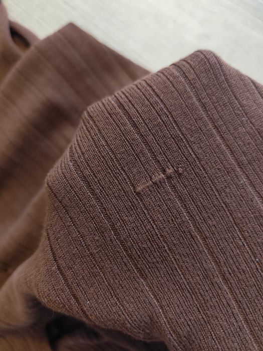 Długi czekoladowy kardigan Threadbare rozmiar XS długi sweter brązowy