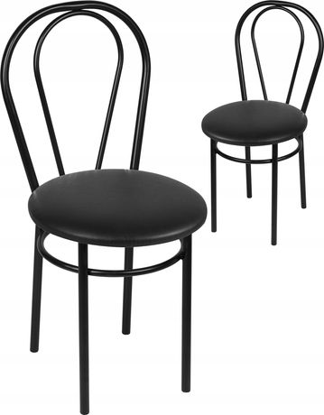 Krzesla Krzesło TULIPAN BLACK Metal KOLORY