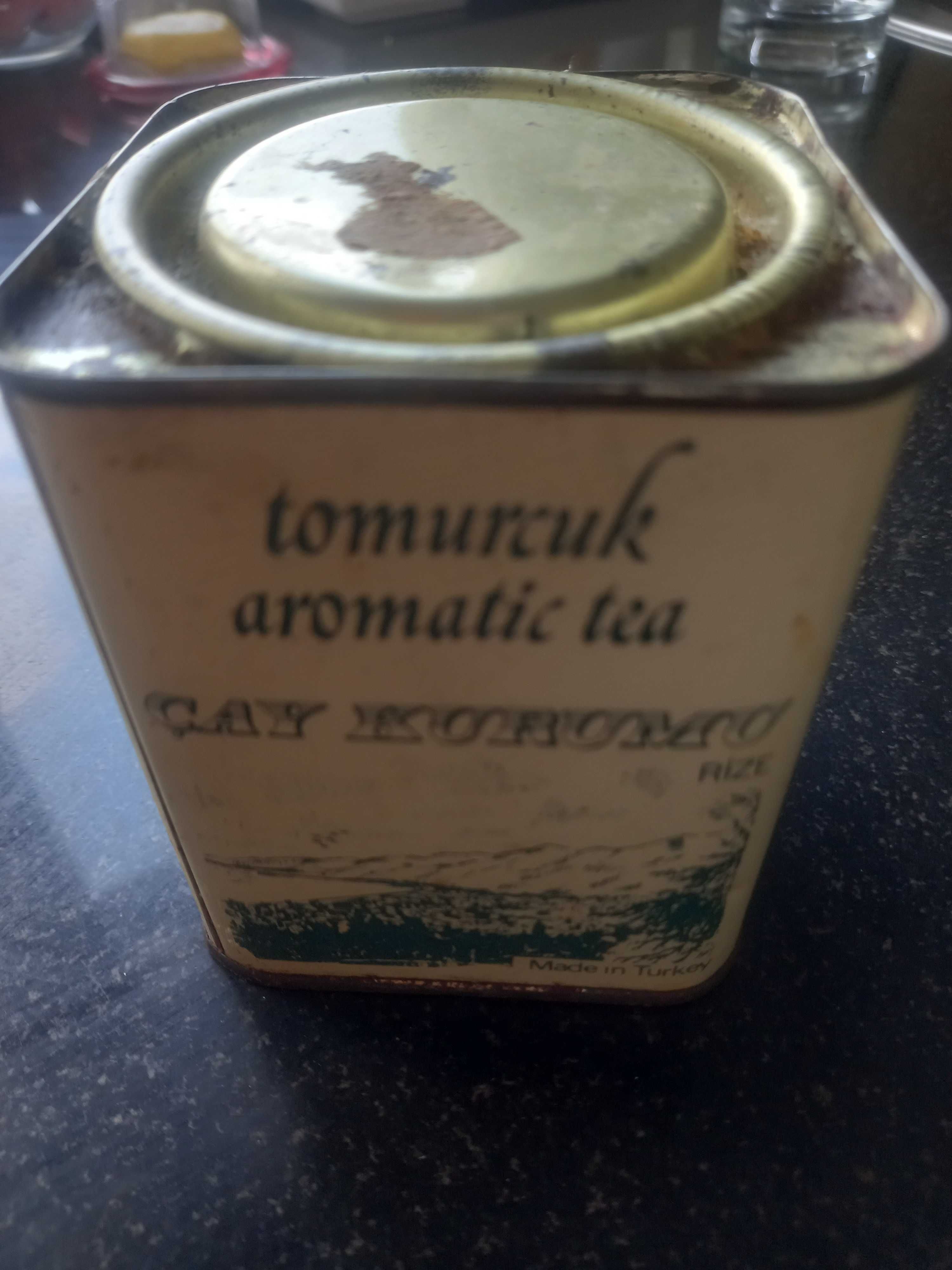 puszka po herbacie prl