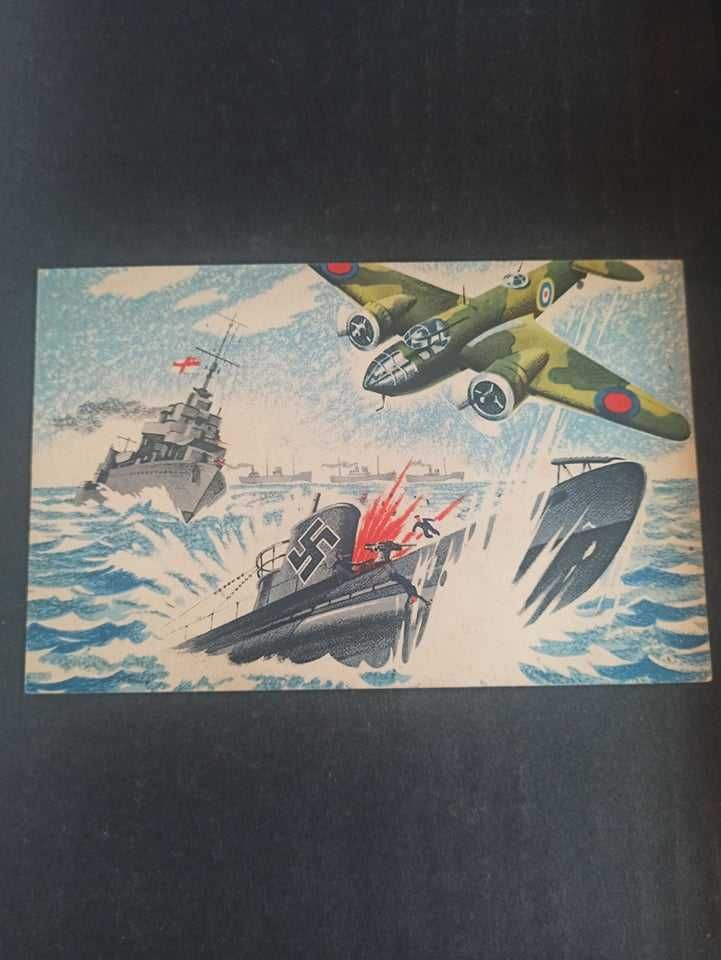 7 postais ilustrados da 2 Grande Guerra