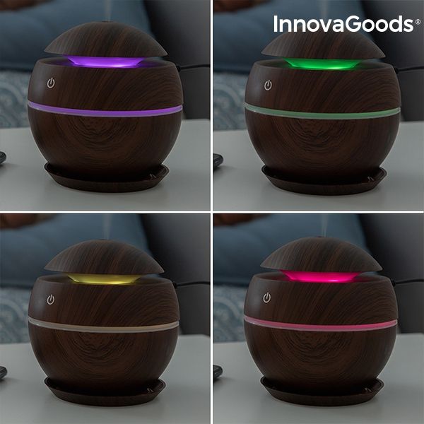 Mini Humidificador Difusor de Aromas (Dark Walnut)