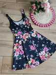 Sukienka kwiaty divided H&m xxs 32 kwiatowa boho letnia petite
