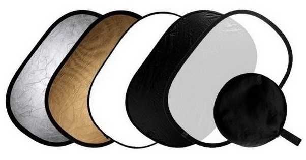 Фото отражатель для фотосъемки 5-в-1 размером 90×120 см