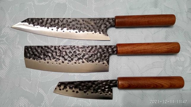 Набір кованих кухонних ножів з високоякісної нержавійки