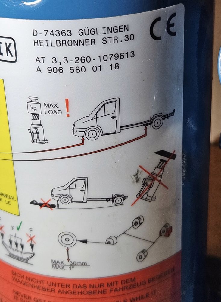 Lewarek Podnosnik Sprinter Crafter Bus
