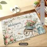 Dywan dywanik chodnik wycieraczka welcome home kwiaty boho nowy 50×120