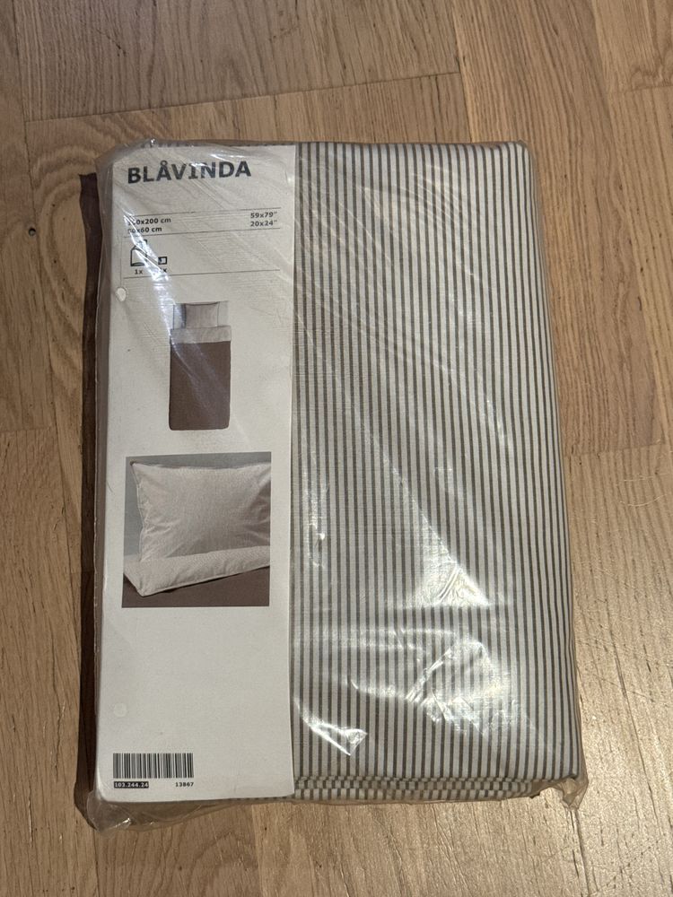 Posciel Blavinda Ikea poszwa i poszewka 150x200
