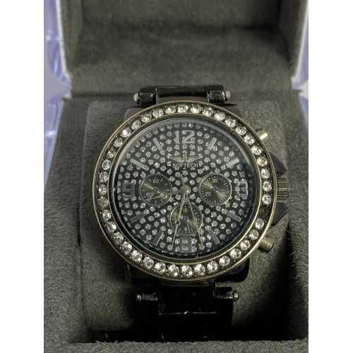 Часы женские Softech Diamante Dial Gun Black&Silver Watch