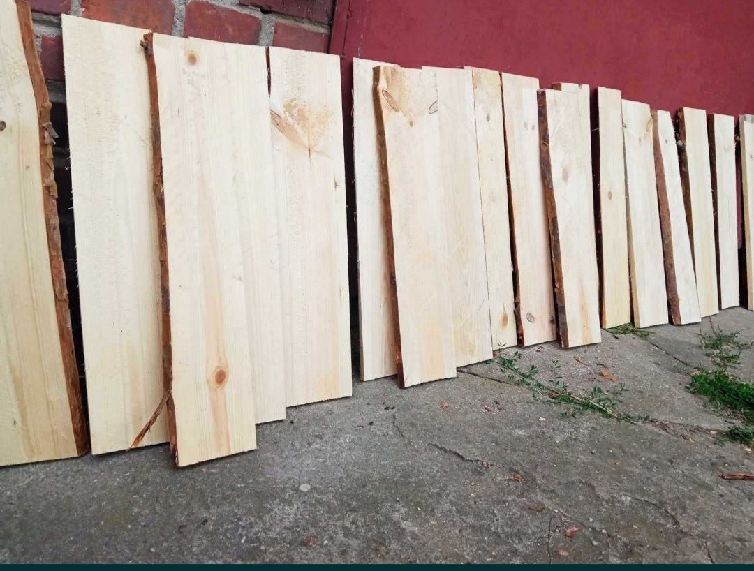 Deski, 30 szt, 50-55 cm,podkład, sosna, plastry