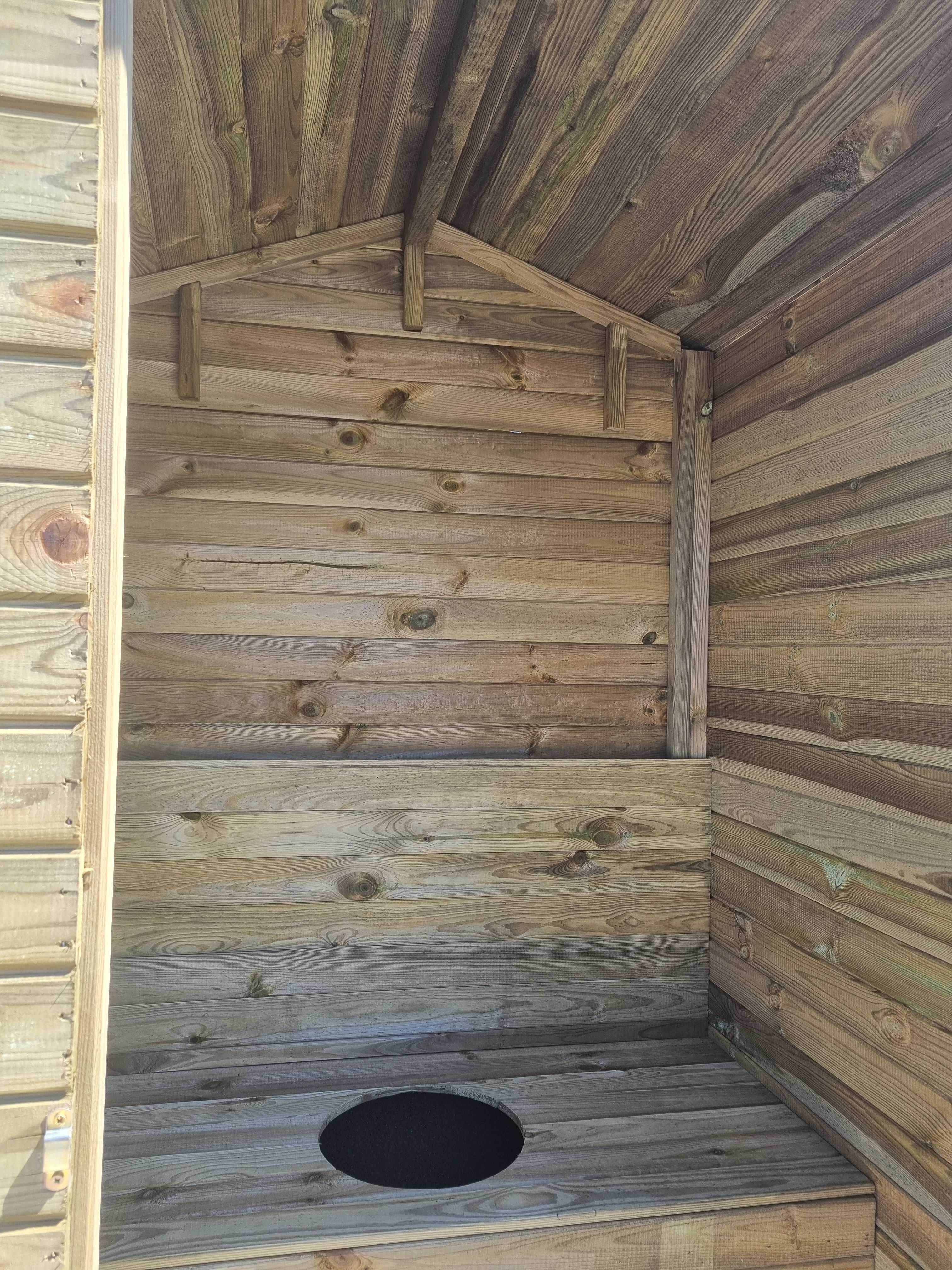 Drewniane WC na działkę/ budowę, wychodek SŁAWOJKA