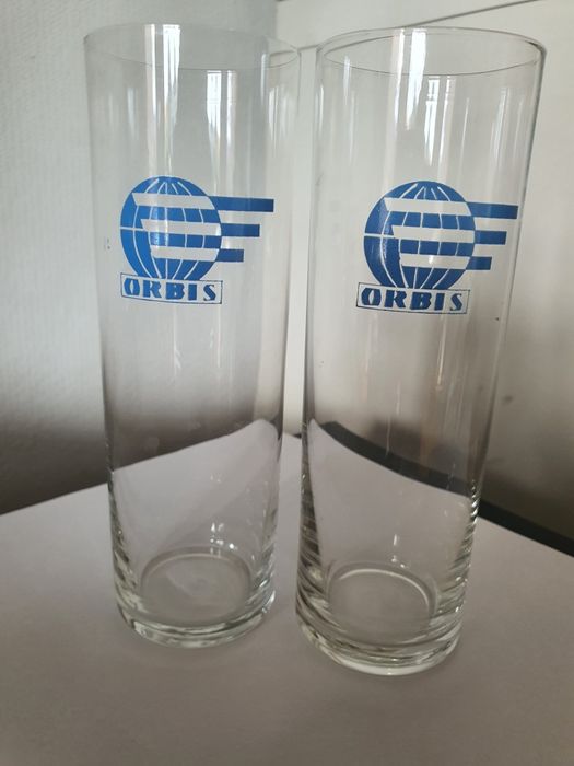 Szklanki lufki Hotel Orbis PRL