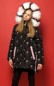 Зимнее пальто для девочки ТМ Барбарис (Украина) на рост 158-164 см