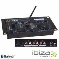 Mesa de Mistura 19″ 2 Canais USB Bluetooth Preta – IBIZA