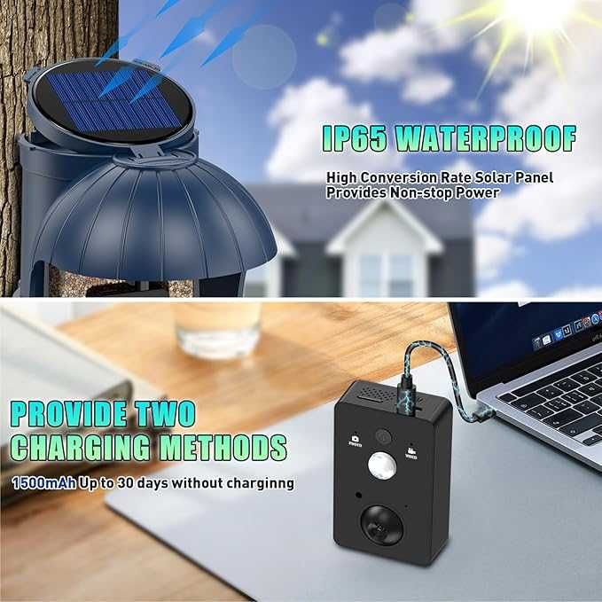 KARMNIK dla ptaków COZION inteligentny 1080HD