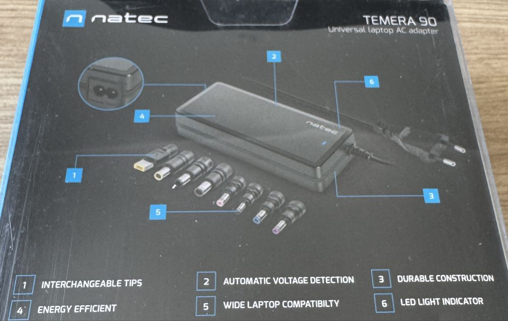 Natec uniwersalny zasilacz do laptopa