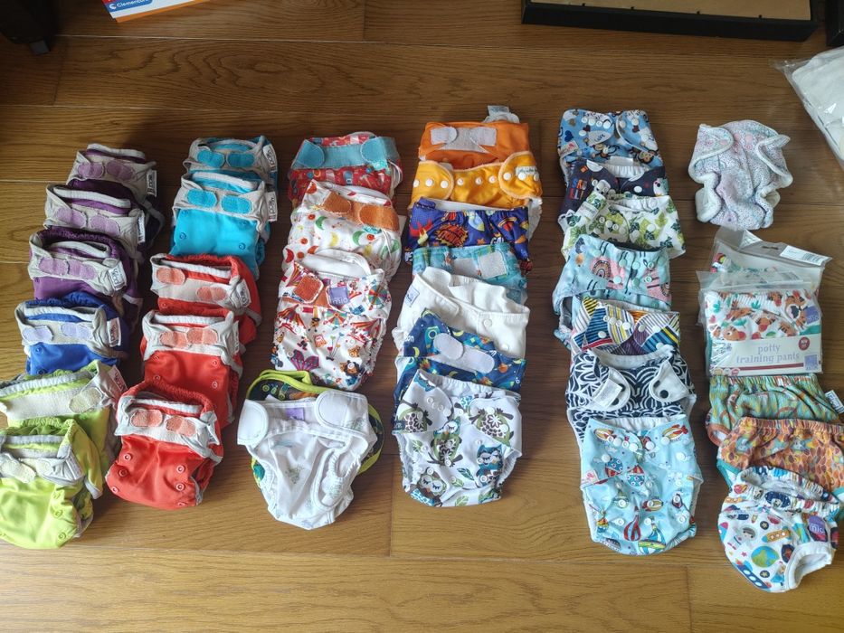 Fraldas reutilizáveis e absorventes
