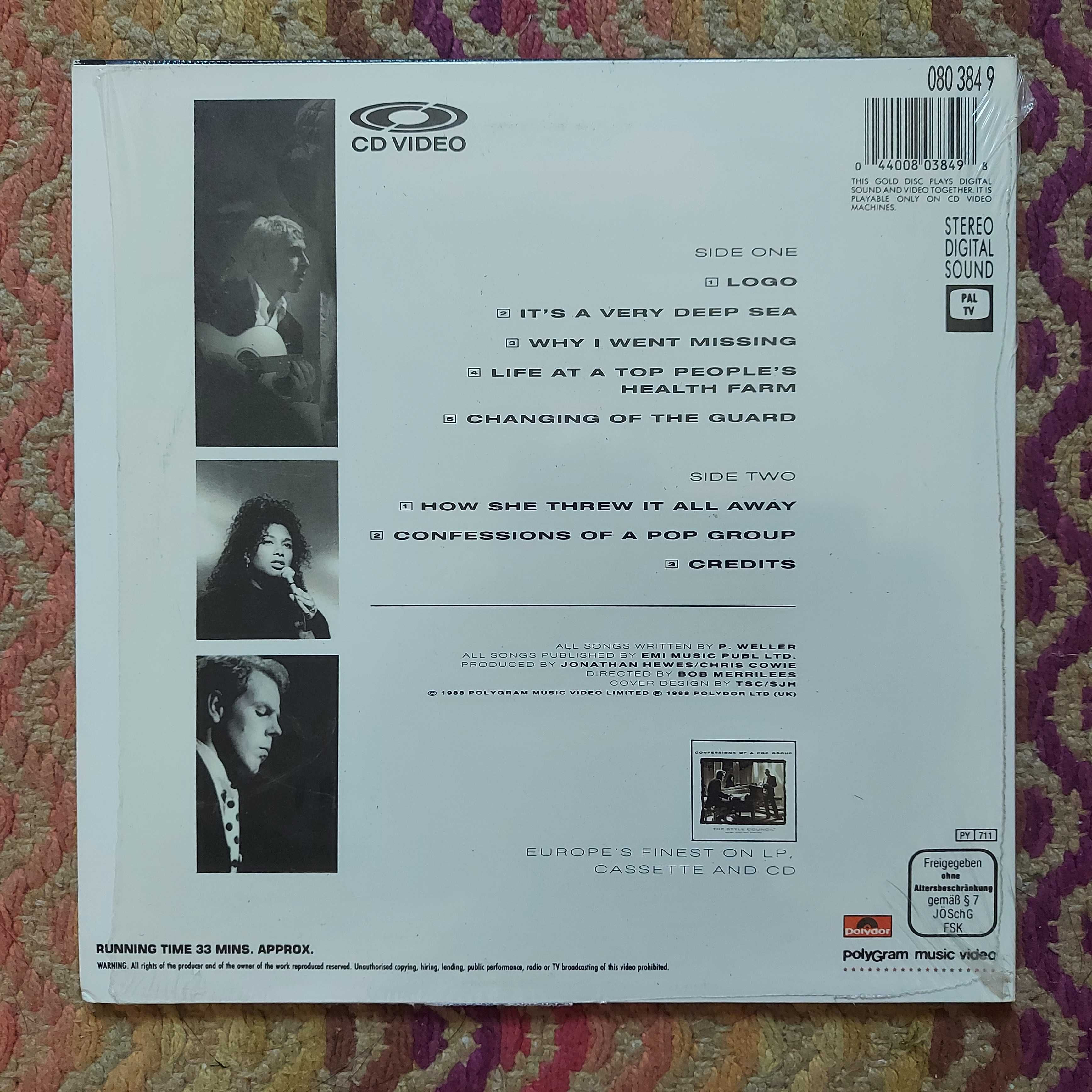 Laserdisc The Style Council Confessions Of A Pop Group (NM-/M-)