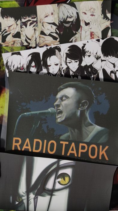 Стикер трансфер на одежду радио тапок гуль Akatsuki Наруто аниме манга