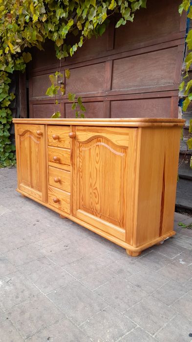 Stylowa komoda sosnowa- naturalne drewno, solidne wykonanie!