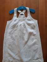 Next fenomenalna, nowa sukienka lniana premium white r XL i 42 - 44