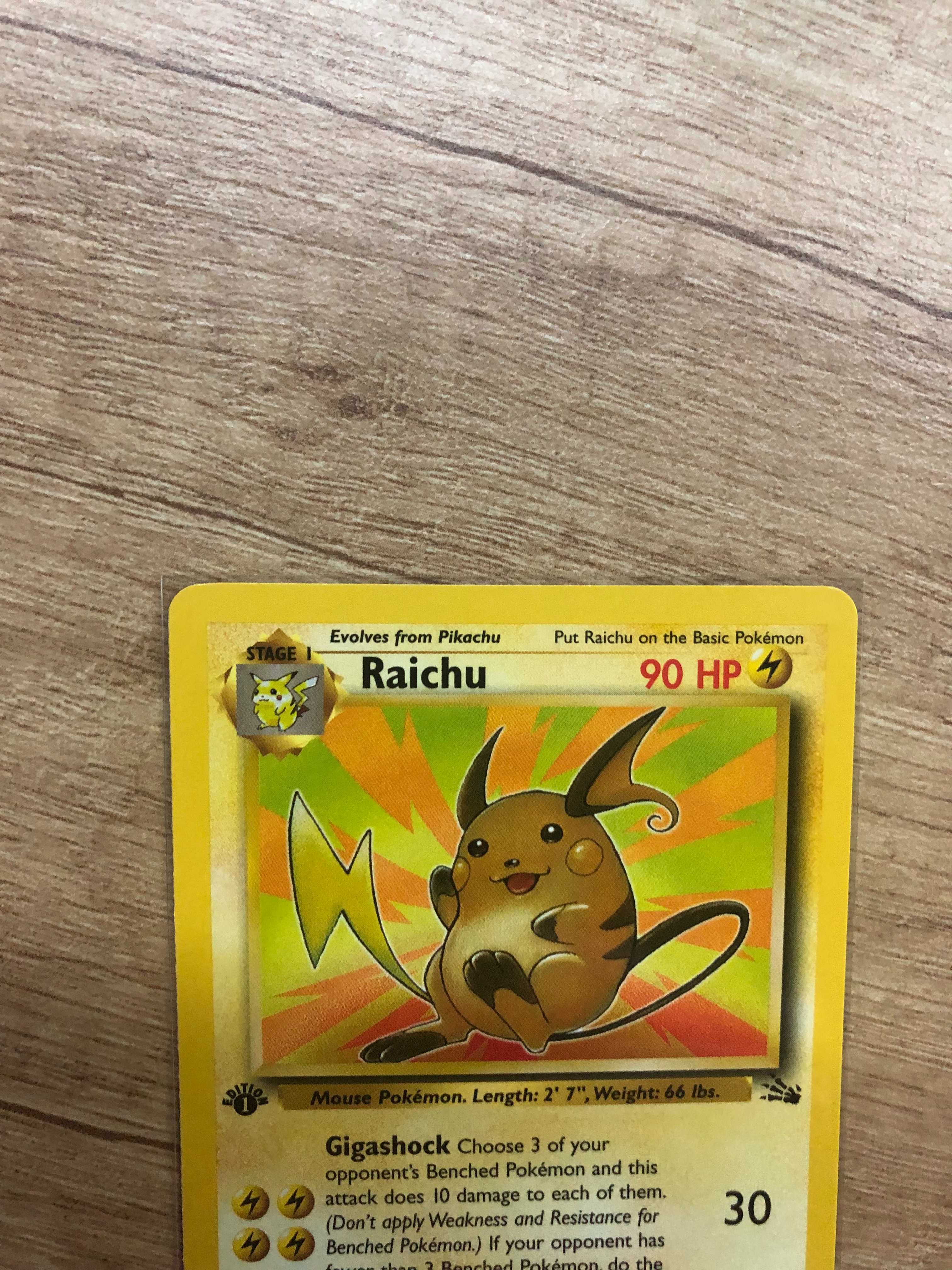 Pokemon Raichu fossil 1 edition 29/62