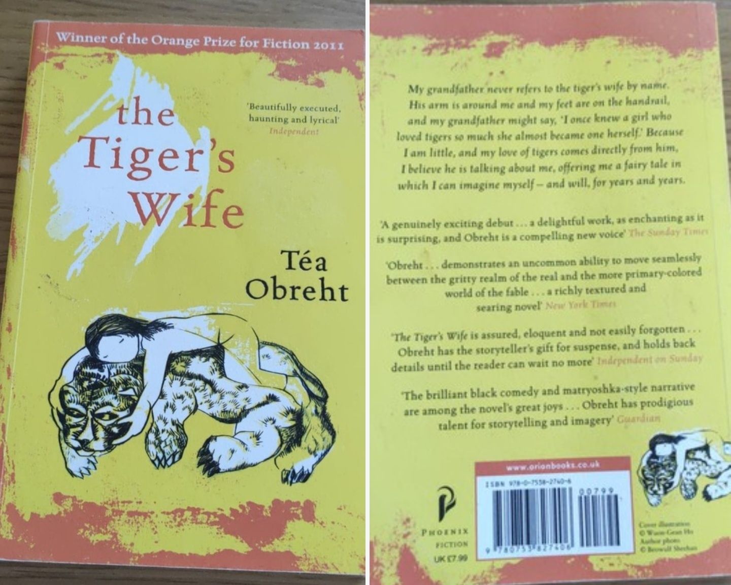 ksiażka w języku angielskim/book the Tiger's wife, Tea Obreht