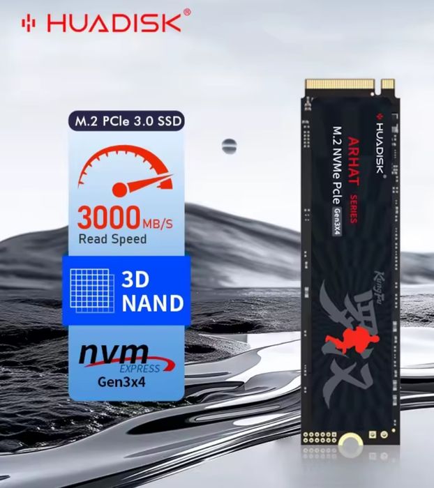 (НОВЫЙ) Корпус Argon NEO 5 M.2 NVMe с M.2 SSD Huadisk 256Gb 512Gb