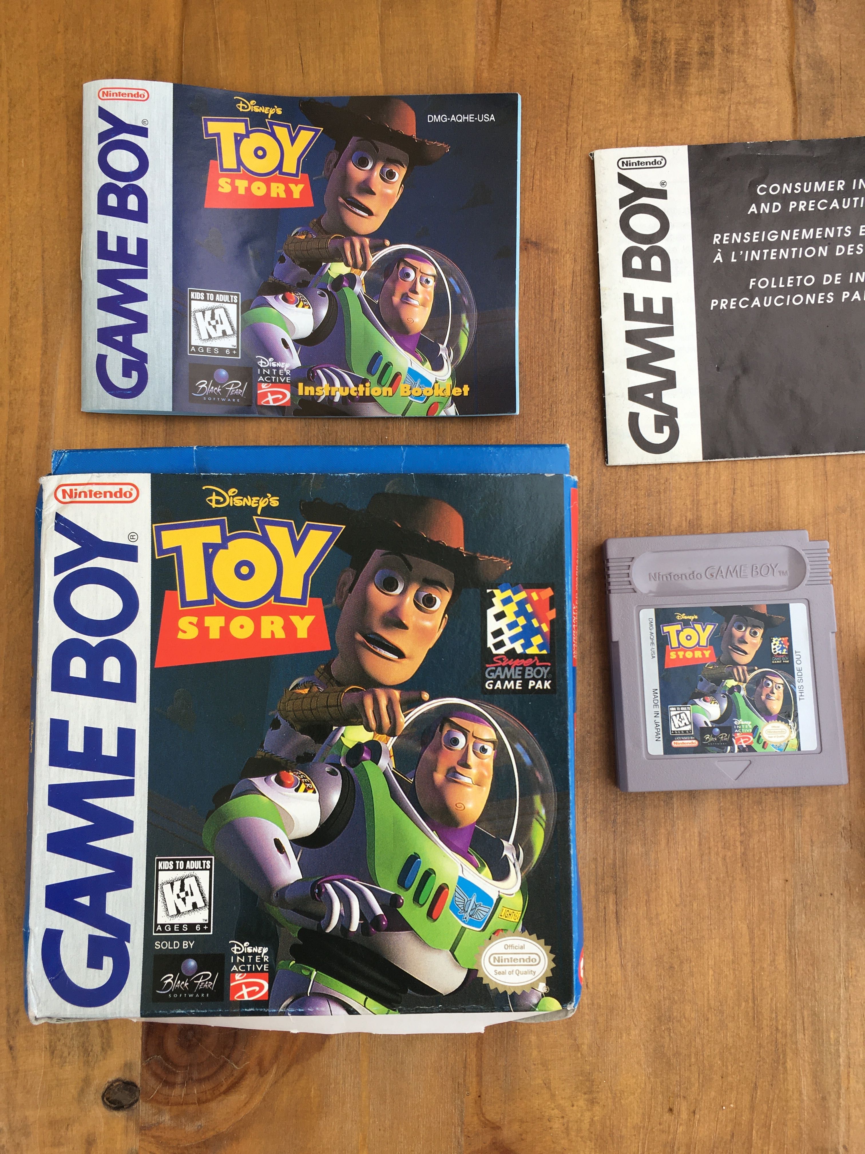 Gra GameBoy Toy Story Game Boy Pudełko