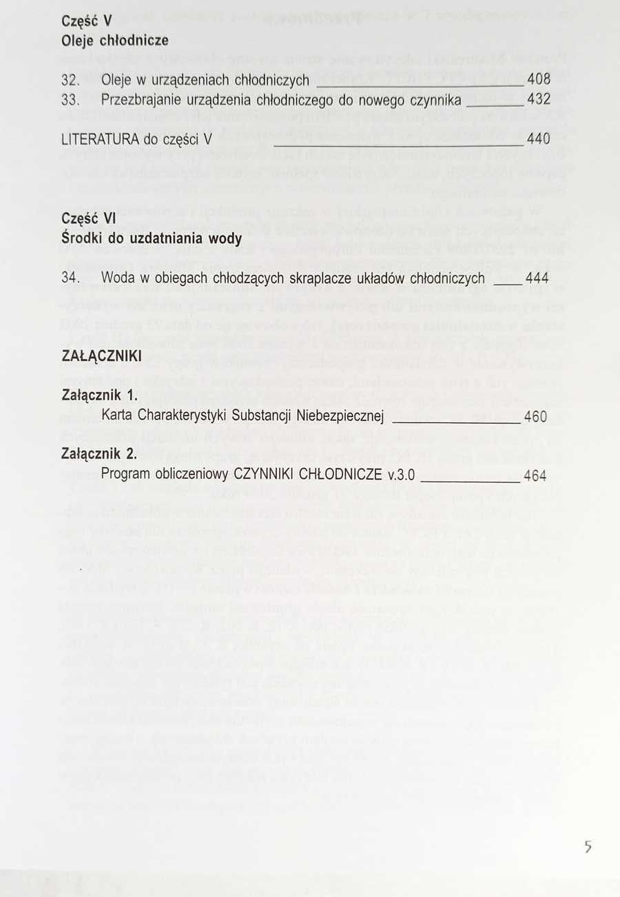 chłodnictwo klimatyzacja Nowe czynniki chłodnicze i nośniki ciepła