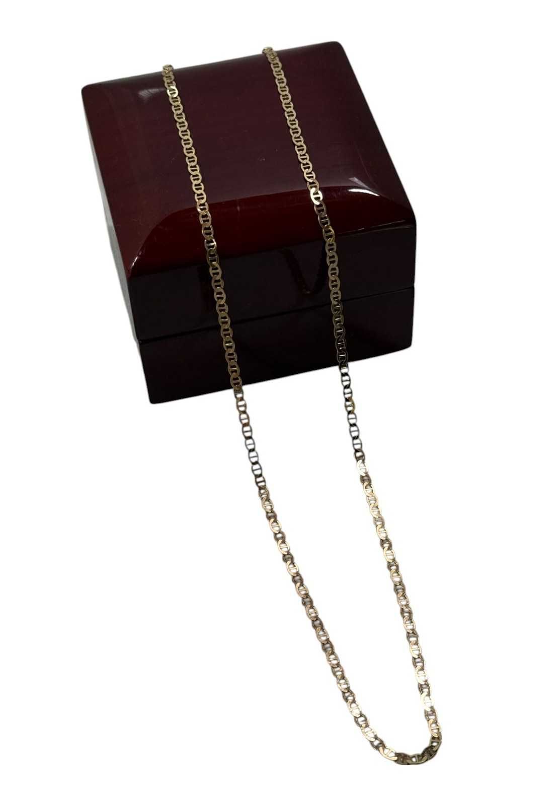Wyjątkowy złoty łańcuszek gucci 7,13 G 585 55 CM