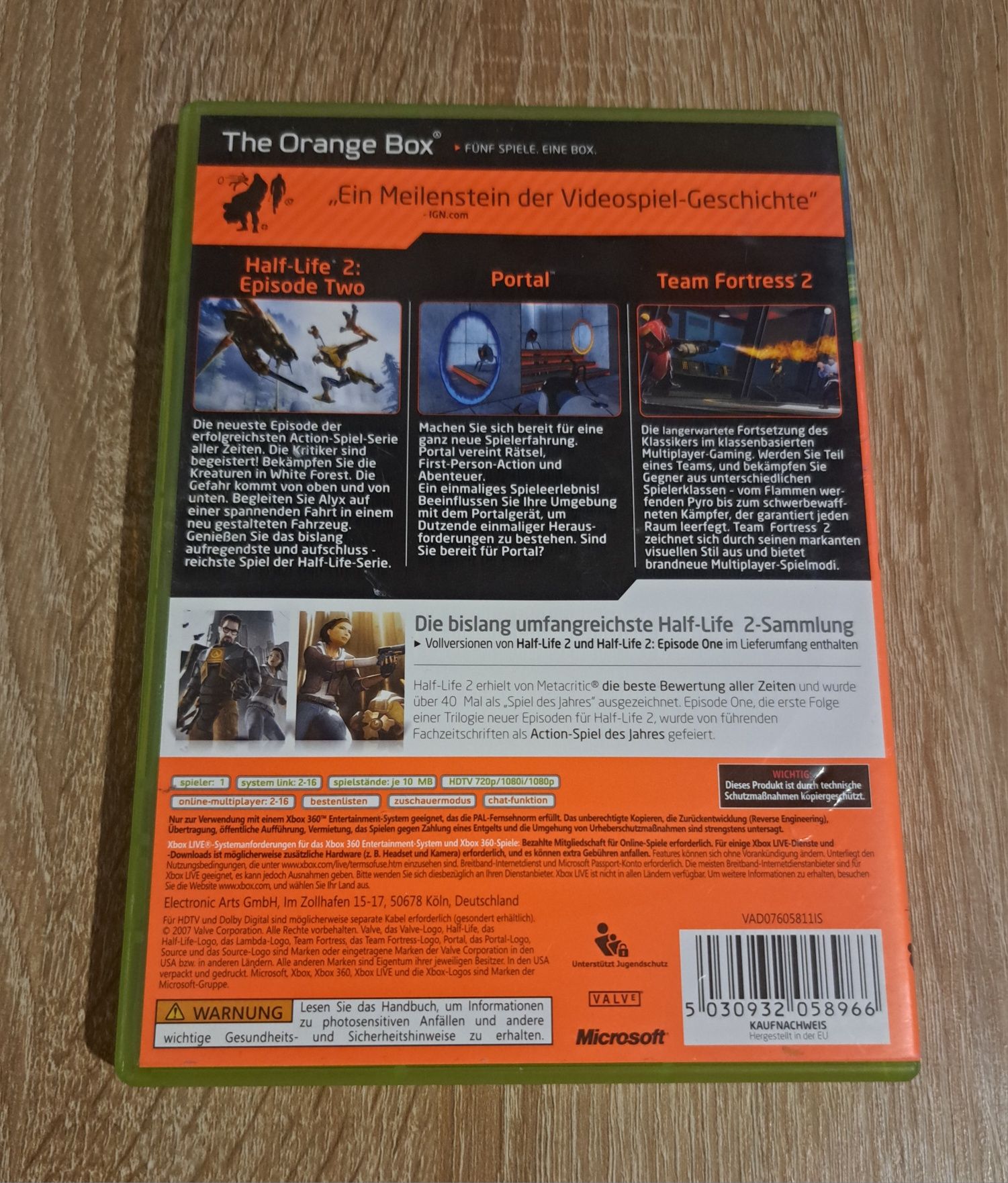 The Orange Box Xbox 360 Komplet ANG