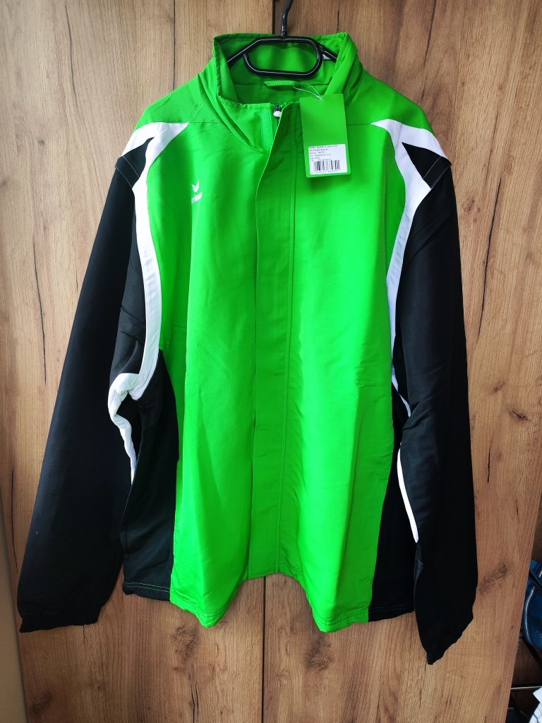 Kurtka sportowa ocieplana polarem Erima, rozmiar XXXL, odpinane rękawy