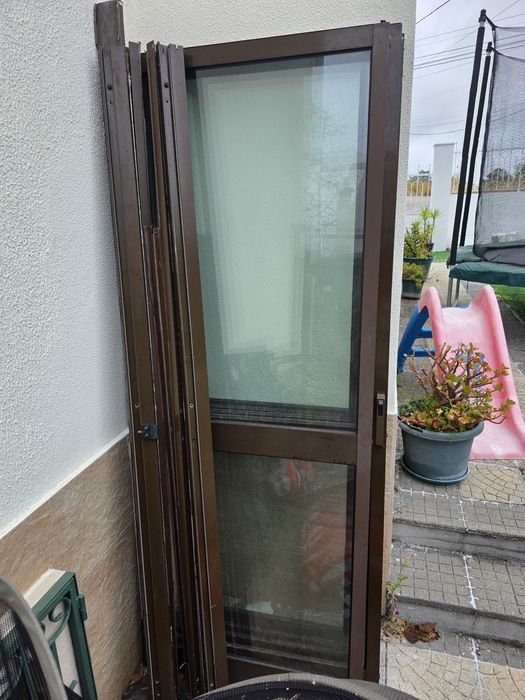 Portas em vidro e aluminio de correr