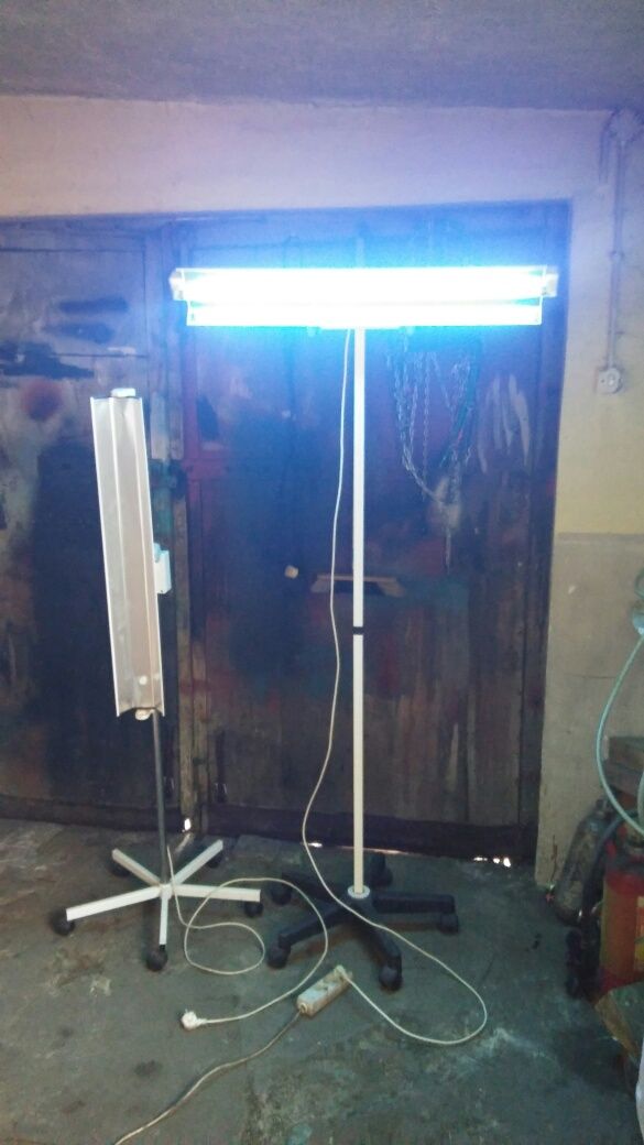 Lampa, naświetlacz na stojaku UV-C 230V bakteriobójcza, wirusobójcza